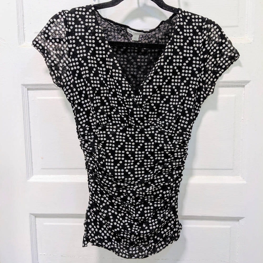 New York & Company Polka Dot Top